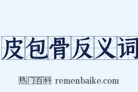 皮包骨反义词是什么意思的图片